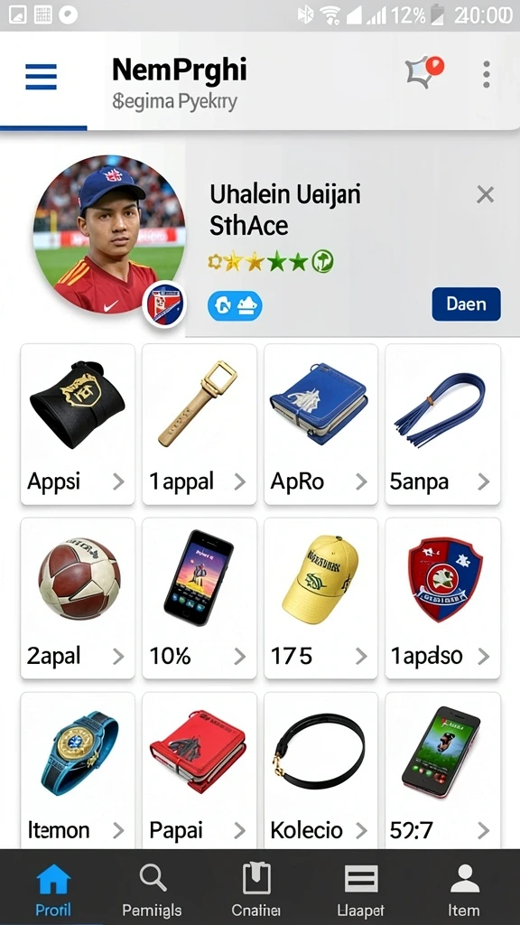Tampilan utama aplikasi dengan antarmuka yang menarik.