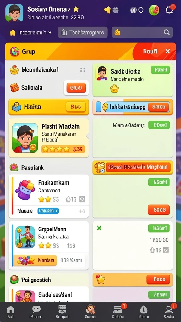 Tampilan grafis yang memukau dalam permainan.
