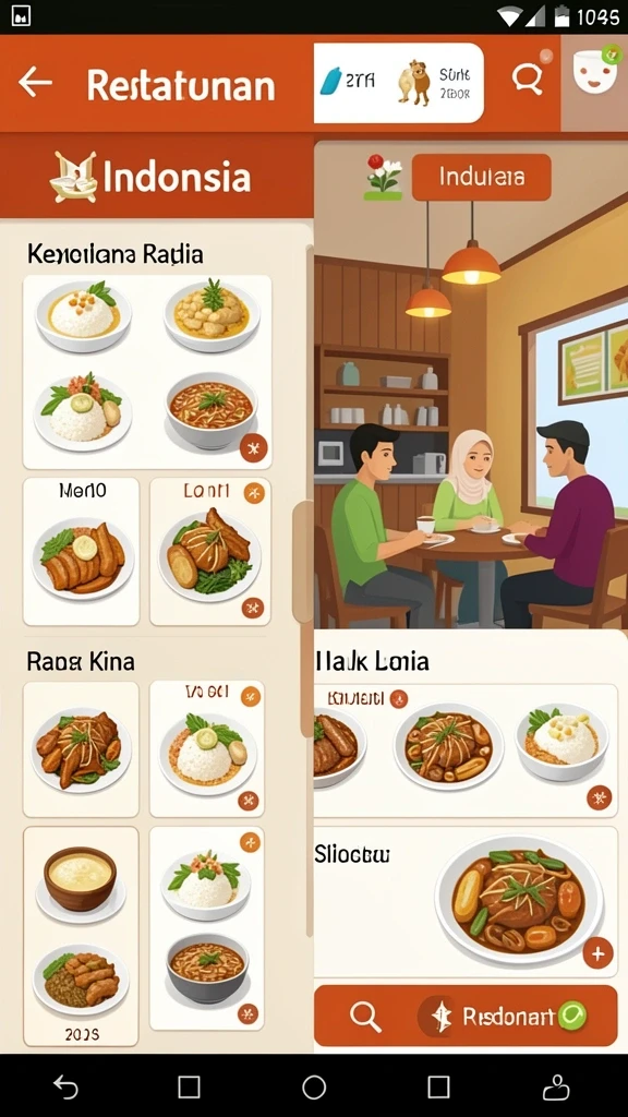 Tampilan antarmuka yang modern dan user-friendly.