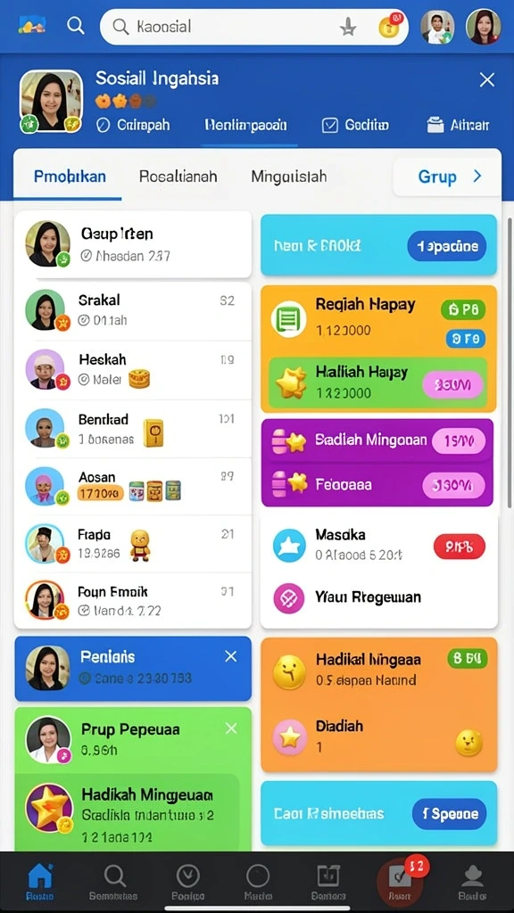 Tampilan antarmuka yang menarik dan user-friendly.