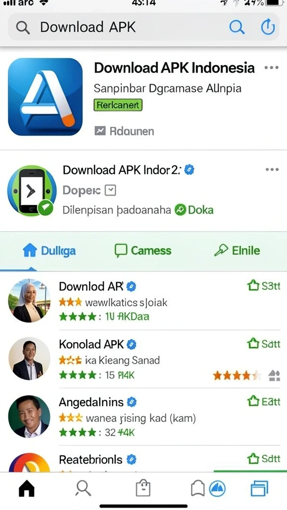 Tampilan antarmuka aplikasi yang user-friendly.