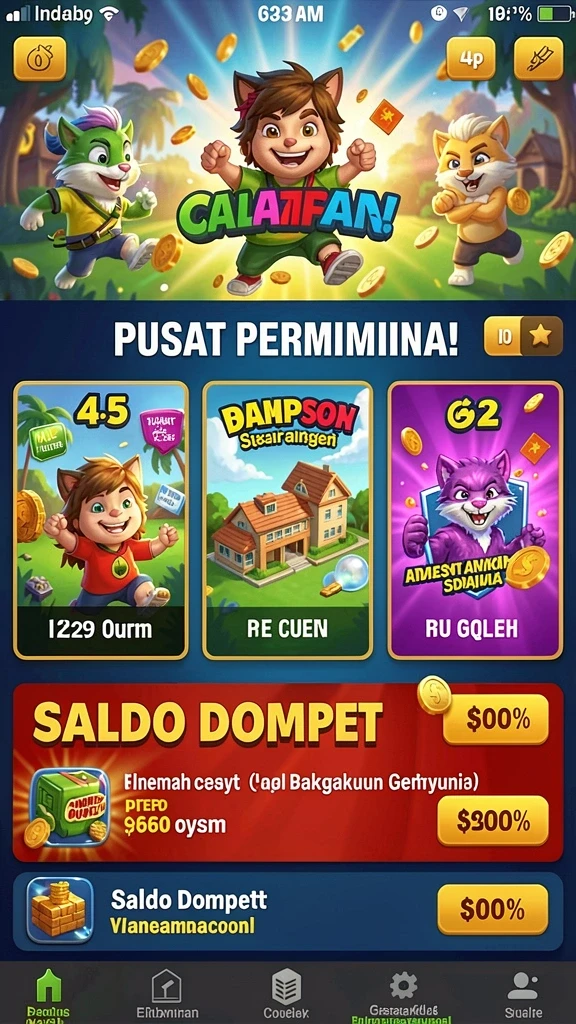 Bermain bersama teman semakin seru dan mengasyikan.