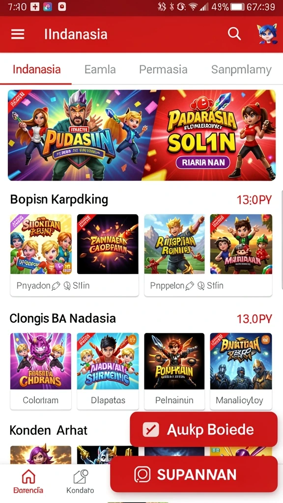 Tampilan antarmuka yang intuitif dan menarik.