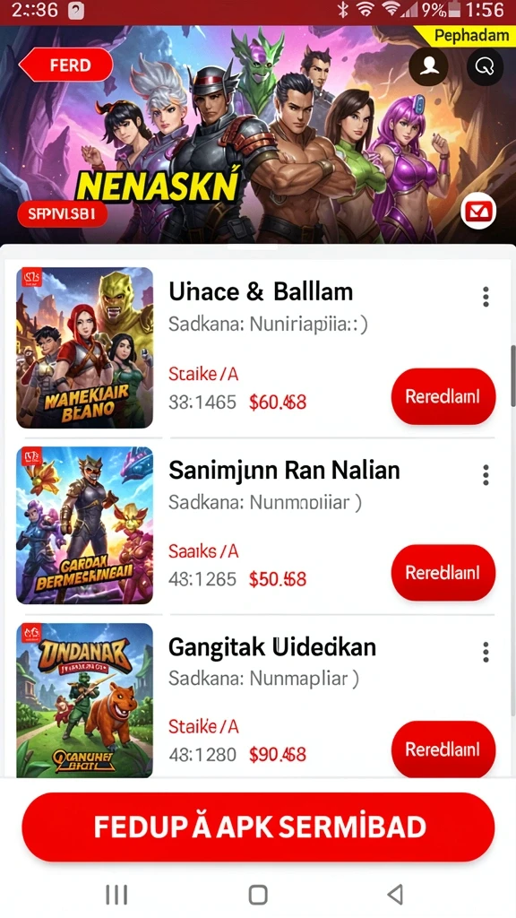 Screenshot memperlihatkan grafis yang memukau selama bermain.