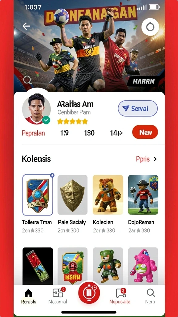 Tampilan utama aplikasi GARUDA999 yang menarik dan intuitif.