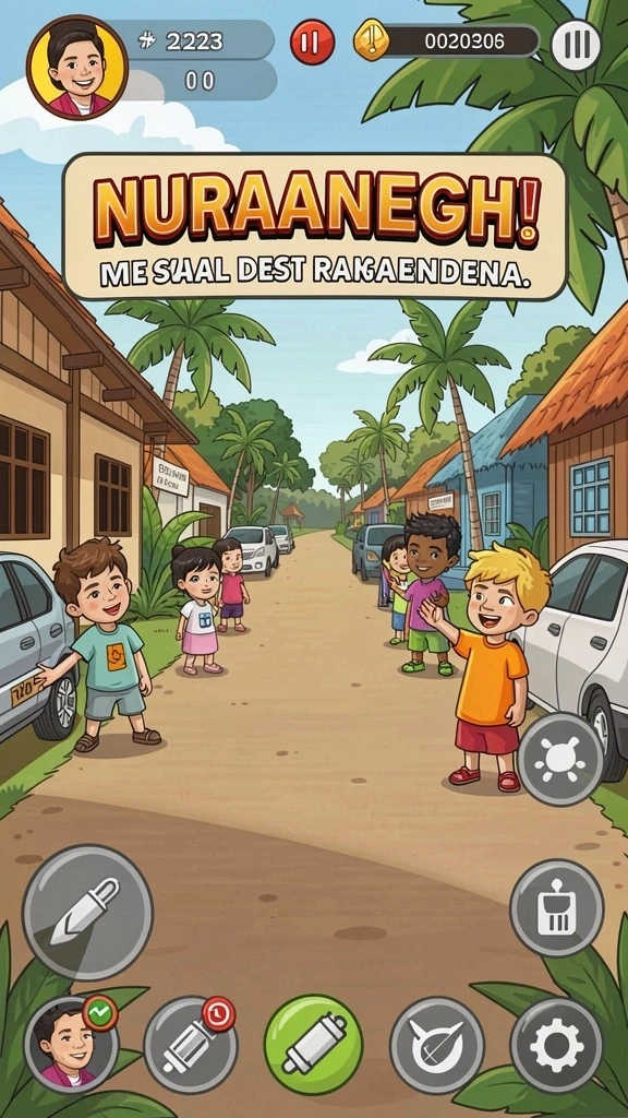 Sistem leveling yang membuat permainan semakin seru.