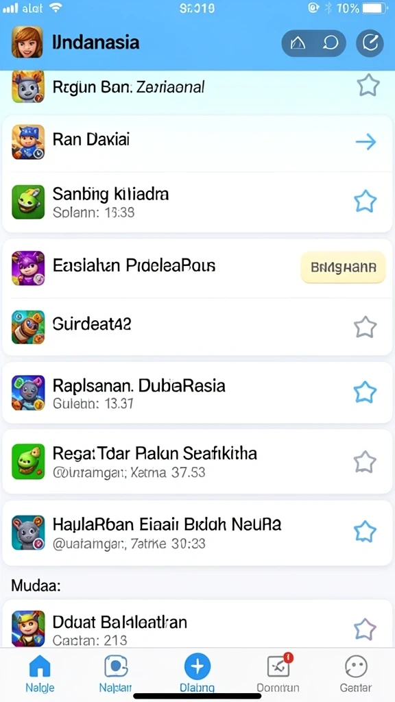 Tantangan yang seru di setiap level permainan.