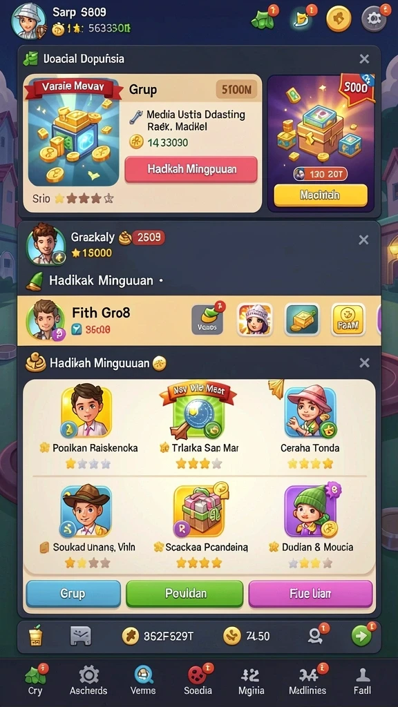 Sistem reward yang memotivasi pengguna secara efektif.