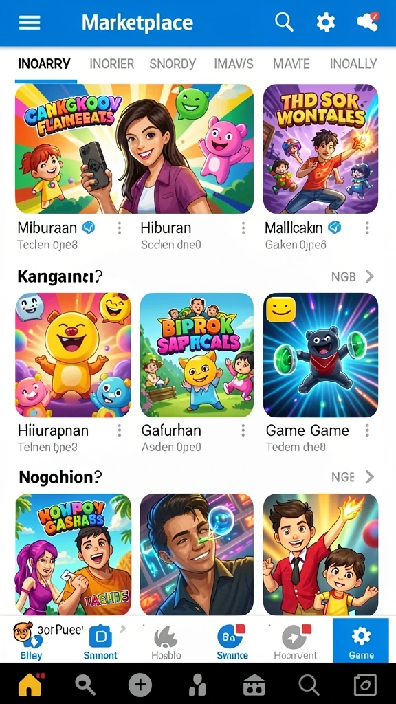 Berbagai pilihan permainan slot yang tersedia.