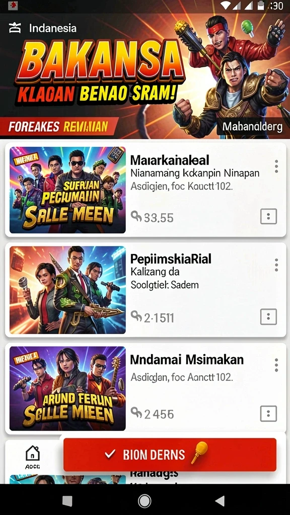 Tampilan antarmuka yang sederhana dan menarik.