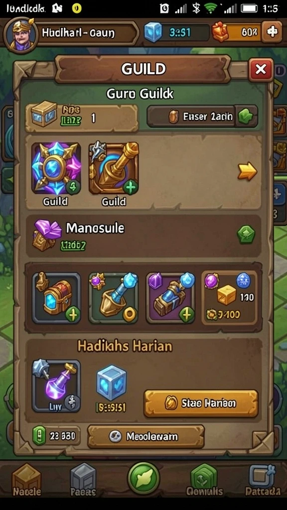 Tangkapan layar ini menampilkan variasi permainan slot yang tersedia.