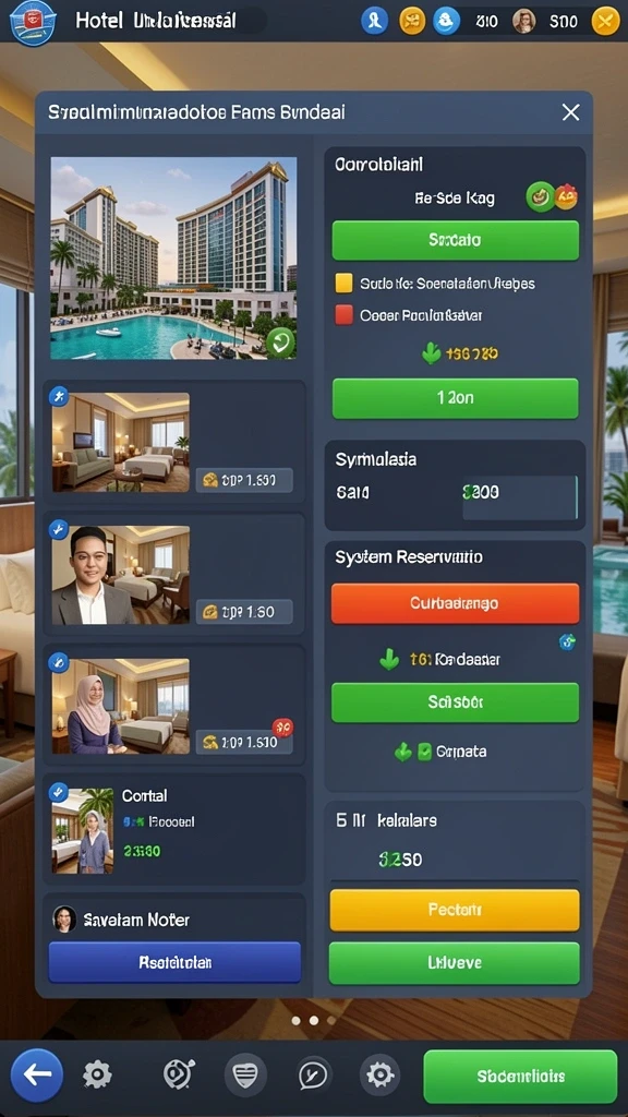 Screenshot menampilkan pemandangan menakjubkan dari dunia RAJACORC.