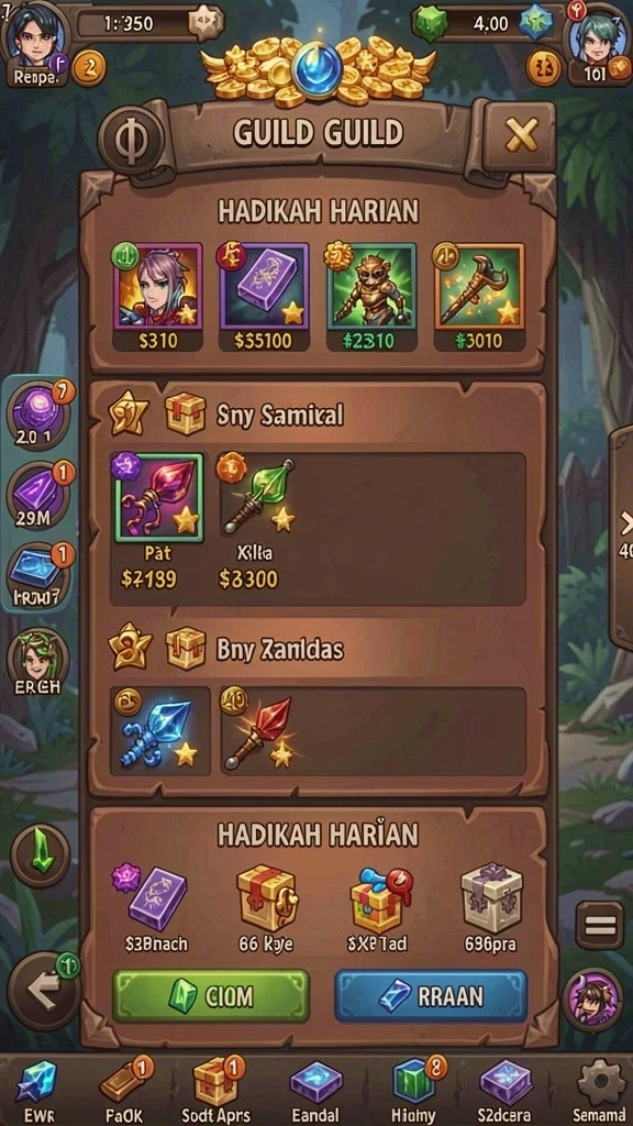 Level yang penuh tantangan dengan pemandangan menakjubkan.