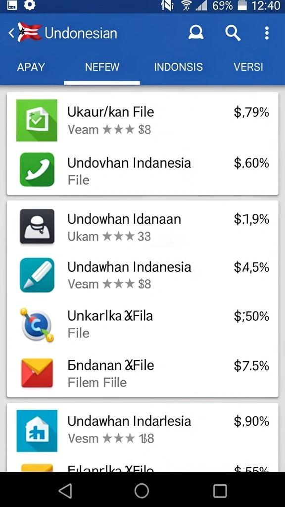 Tampilan menu utama yang intuitif dan menarik.